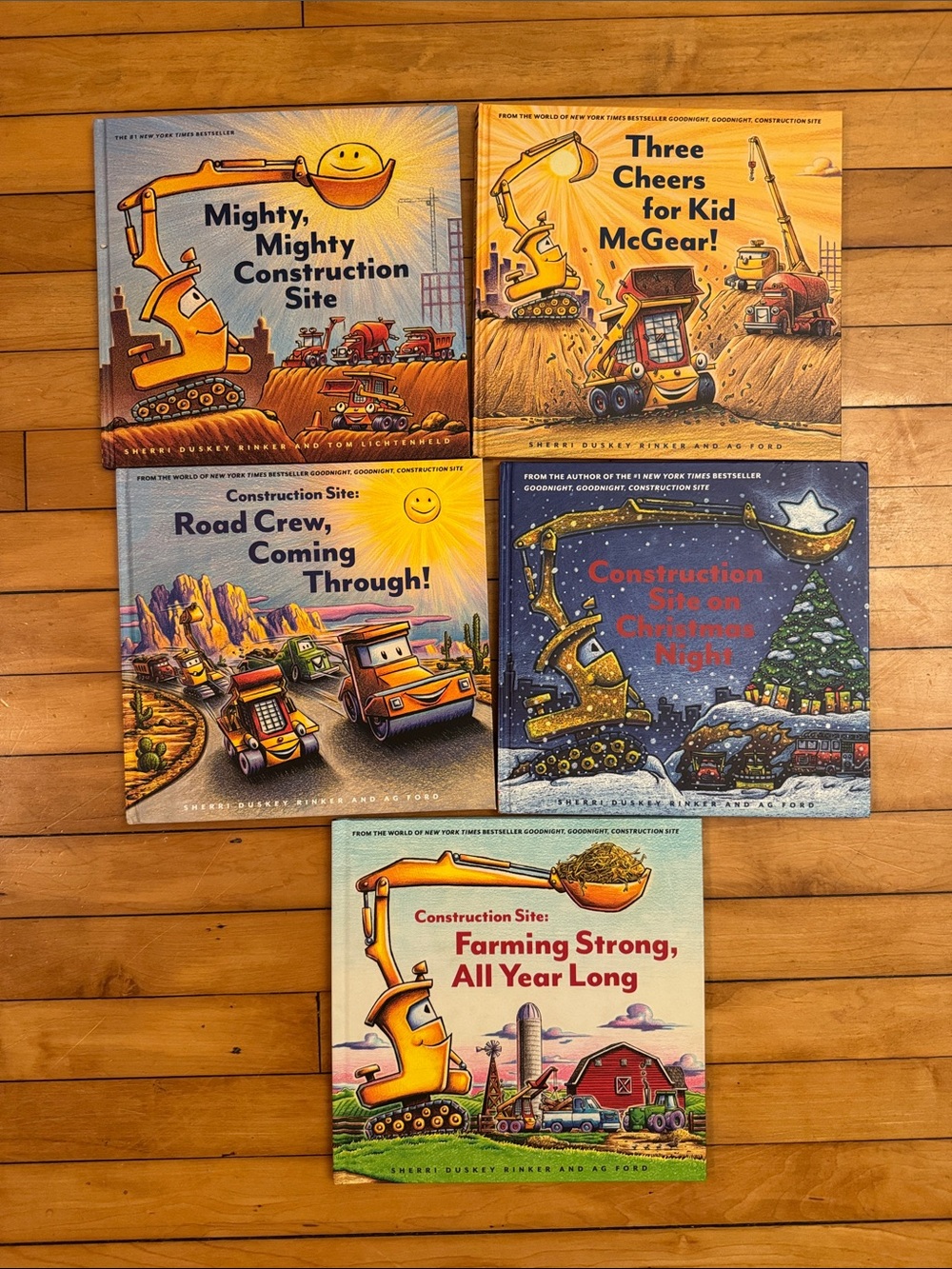 Set of 5 Construction Site Books